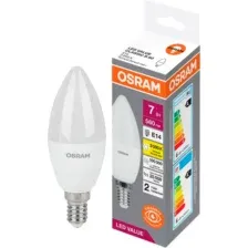 Лампа Osram LED Value В60 7Вт Е14 3000К / 4058075578883