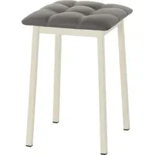 Табурет AMC Comfort 7К3.5 (кожзам, графит/слоновая кость)