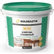 Клей ПВА столярный GOLDBASTIK BF 08, 3 кг