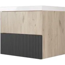 Style Line Тумба под умывальник Стокгольм ВЛДСП 65 2 ящика (подвесная)