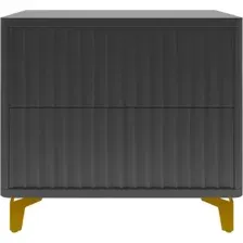 Тумба Shtabe Royal 5003 эко (черный/золото)