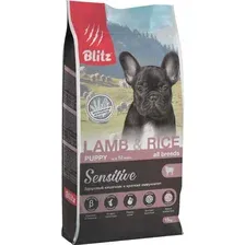 Сухой корм для собак Blitz Sensitive Puppy All Breeds Lamb & Rice (для щенков с ягненком и рисом) 15 кг