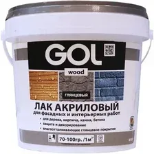 Лак акриловый глянцевый GOLwood, 0,9кг