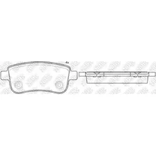 Тормозные колодки дисковые передняя ось NIBK PN0382W