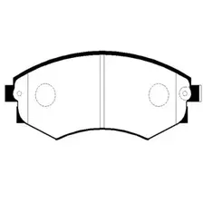 Тормозные колодки дисковые CTR CKKS-1