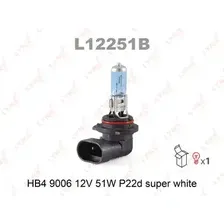Автолампа P22d LYNXAUTO L12251B 12