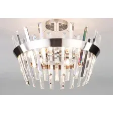 Подвесная люстра Евросвет Steccato 10111/5 Strotskis (сатин-никель/прозрачный хрусталь)
