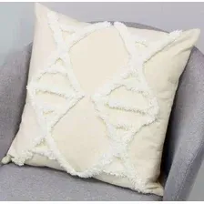 Чехол на подушку Matex Tufted ALEX-016 (белый/ванильно-бежевый)
