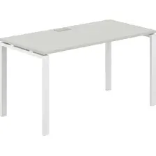 Письменный стол Norden 140х70х75 / SG.205.SH.63.WH (белый/серый бархат)