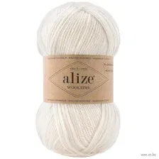 Пряжа "Wooltime №55" (100 г; 200 м; белый)