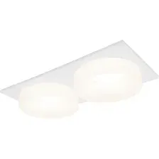 Точечный светильник Ambrella light TN1317/2 SWH/FR (белый песок/белый матовый)