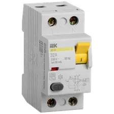 Устройство защитного отключения IEK ВД1-63 32А 30мА тип A 2п MDV11-2-032-030