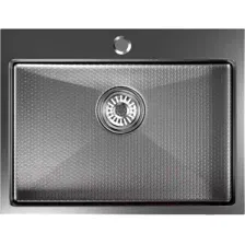 Мойка кухонная Mixline Pro 552933 (черный графит, с сифоном)