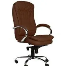 Офисное кресло Everprof Valencia (экокожа, резиновые ролики, коричневый)