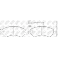 Тормозные колодки дисковые передняя ось NIBK PN0516W