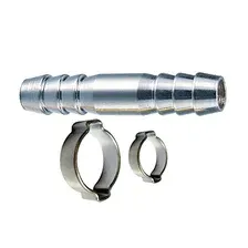 Переходник FUBAG елочка 6мм - елочка 6мм с обжимными кольцами / арт: 180390