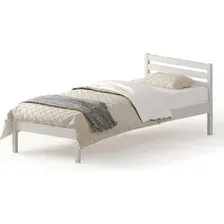Кровать Домаклево Лето 80x190Н2 (белый)