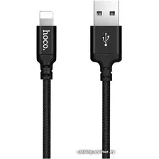 Кабель Hoco X14 Lightning (1 м, черный)