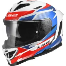 Мотошлем LS2 FF818 Storm III Komai (3XL, белый/синий/красный)