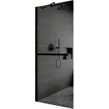 Душевая стенка MaybahGlass 69x195 MGD-723-6ш (графитовое стекло/черный)