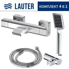 Смеситель Lauter Comfort 21YH40400 + 21СКFG80101C + 21S00103 + 21CKFS90120