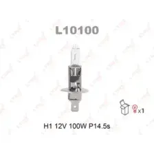 Автолампа P14.5s LYNXAUTO L10100 H1 12