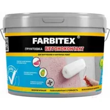 Грунт акриловый бетоноконтакт Farbitex, 3  кг