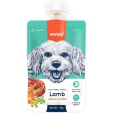 Лакомство для собак Wanpy Мясное пюре из ягненка (90г)