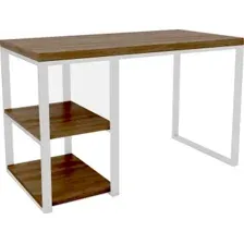 Стол Hype Mebel Дэск-2 120x60 (белый/дуб галифакс олово)