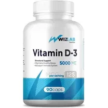 БАД WizLab Nutrition Vitamin D-3 5000 МЕ (90 капсул)