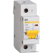Выключатель автоматический IEK ВА 47-100 40А 1P 10кА С MVA40-1-040-C