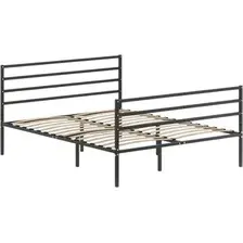 Кровать Домаклево Металика Г4Г3 180х190 (черный)
