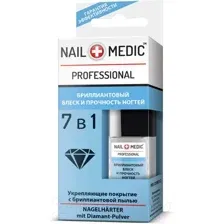 Средство для укрепления ногтей Ines Nail Medic Бриллиантовый блеск и прочность ногтей (10мл)