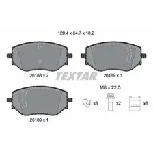 Тормозные колодки дисковые передняя ось TEXTAR 2618801