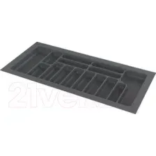 Лоток для столовых приборов Starax S-2292-G (серый)