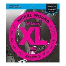 Струны для гитары D'Addario EXL170-5 45-130