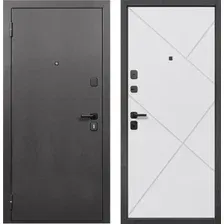 Металлическая дверь Guard 96x205x7 левая (серебристый/белый матовый)