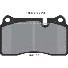 Тормозные колодки Textar 2021701