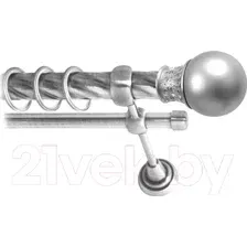 Карниз для штор Lm Decor Тифани 037 2р витой 25/16мм (сатин, 3.2м)