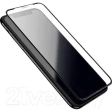 Защитное стекло для телефона Hoco G2 для iPhone XS Max/11 Pro Max (черный)