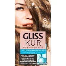 Крем-краска для волос Gliss Kur Уход и увлажнение 8-1 холодный пепельно-русый