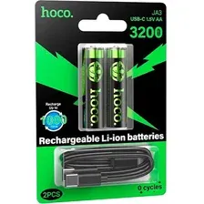 Комплект аккумуляторов Hoco JA3 AA 3200mWh/1.5V + кабель Type-C-Type-C (2шт)