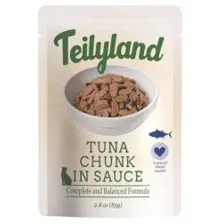 Пауч Teilyland Pettric для кошек кусочки с тунцом в соусе, 85 г