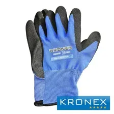 Перчатки нейлоновые KRONEX X-PRO INDUSTRIAL, Nitrile sandy, синие