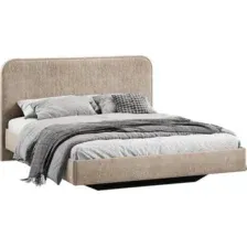 Кровать Трия каркас Тиффани Тип 1 160x200 (микровелюр Wellmart Dark Beige)
