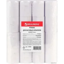 Чековая лента  BRAUBERG 57 мм x 30 м 48 г/м2 16 шт 110898