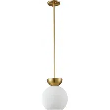 Подвесная люстра iLamp Mono P6079-1 GD+WH