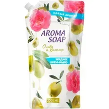 Мыло жидкое Aroma soap Олива и Камелия (1л, дойпак)