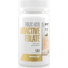 БАД Maxler Folic Acid Bioactive Folate 5-MTHF (120 веган капсул)