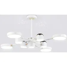Люстра Ambrella FL51627/9+4 WH/FGD (белый/золото)